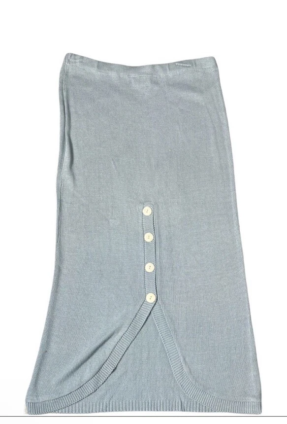 De Colección Jessica McClintock Azul Encaje Cuello Victoriano Coqueta Tejido Falda Top Conjunto L Foto 4 de 4