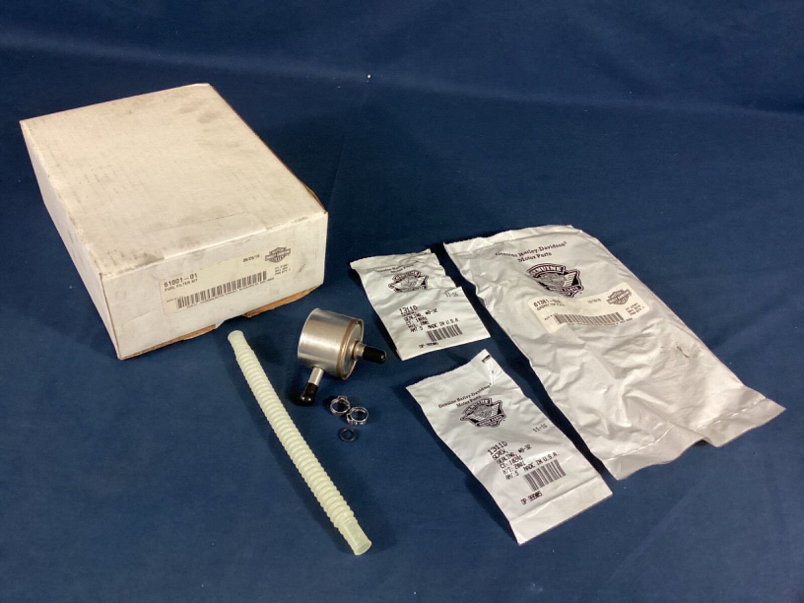 NEW in box OEM Harley Davidson Fuel Filter Kit, FLHP, FLHR, FLHT, 61001