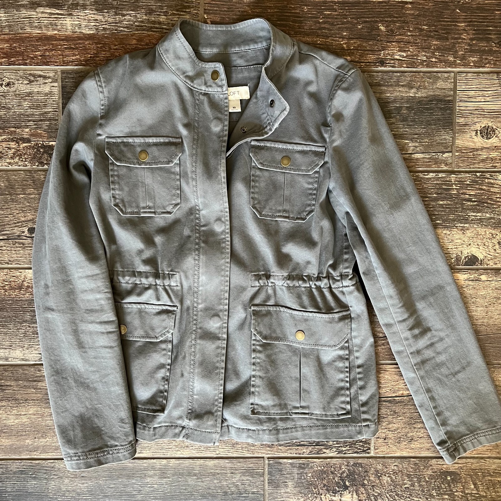 Women's Light Gray Utility Jacket 