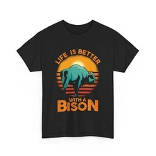 Buffalo Whisperer | Fluffy Cow | Life Is Better With A Bison T-Shirt