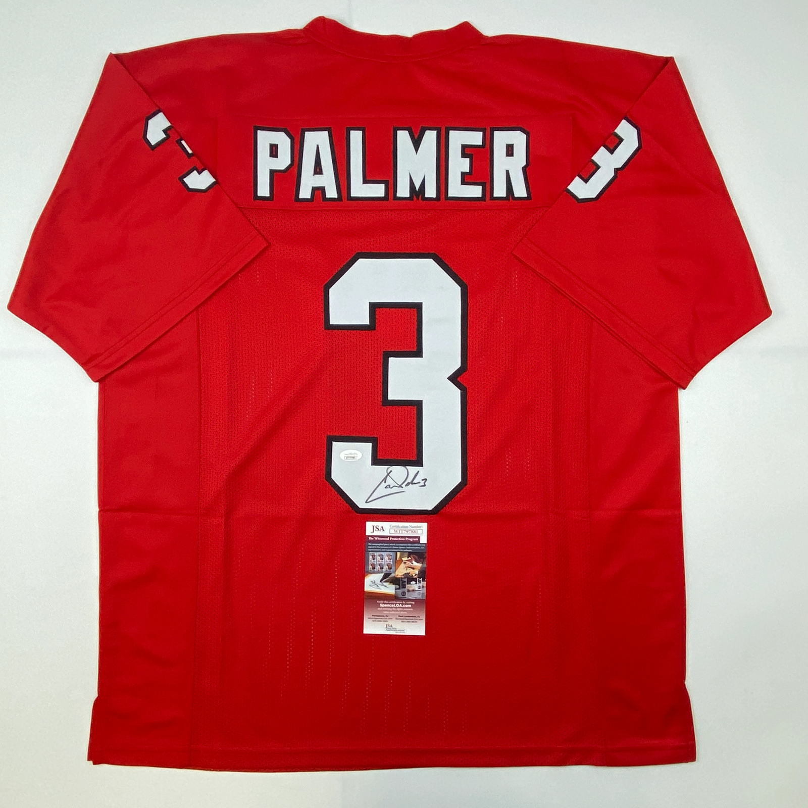 Carson Palmer Autographed Signed Arizona Cardinals / Arizona Red Football Jersey JSA COA Auto 