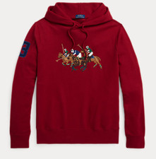 Polo Ralph Lauren Men's Triple-Pony Fleece Hoodie Sweatshirt Great Gift New NWT