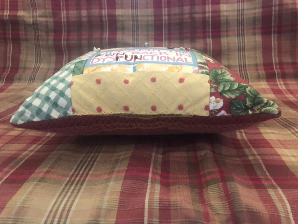 Almohada de acento 12x12 hecha a mano regalo ocasional deseo sueño oración almohada encantadora Foto 3 de 4