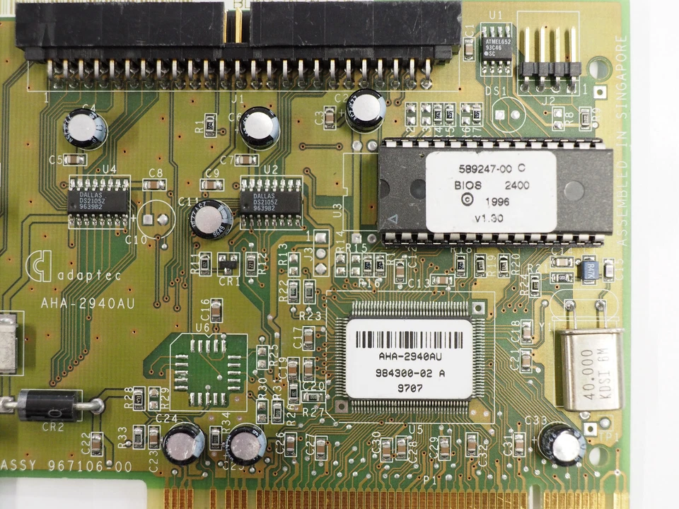 Adaptec AHA-2940AU 589247-00 984300-02 SCSI Controller Card Fast PCI Adapter - Image 3 of 4
