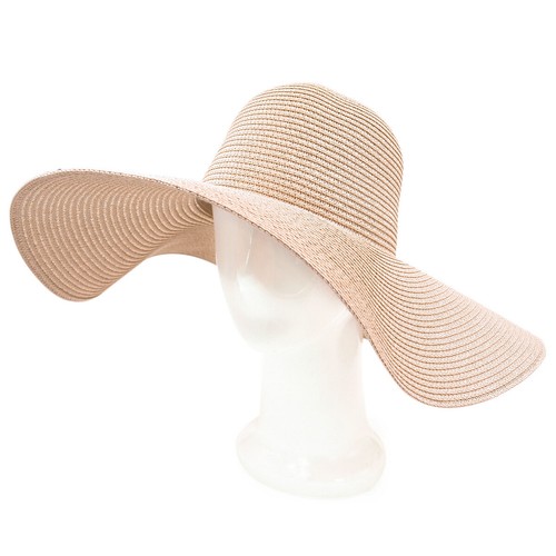 Womens 5.75" Wide Brim Foldable UPF50 Floppy Summer Straw Hat Sun Beach hat - Picture 11 of 13