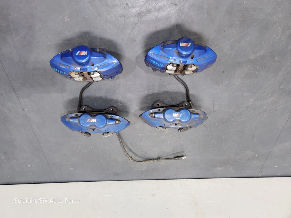 ✅14-20 OEM BMW F22 F23 M235i M240i Front Rear Brake Calipers Brembo SET Blue 72k - Image 2 of 4
