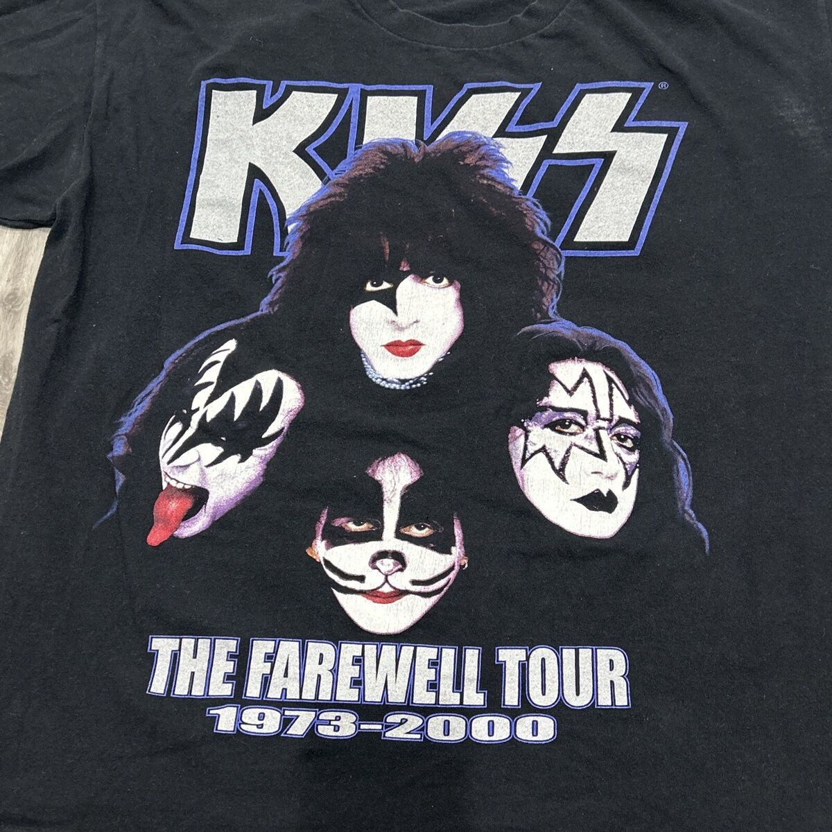 Vintage Kiss Shirt Men's XXL Black The Farewell Tour Legends Vintage Kiss Shirt Men's XXL Black The Farewell Tour Legends