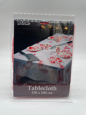 Blutige Tischabdeckung - Tischrock - Halloween - Fasching - 1,50 x 1,8m