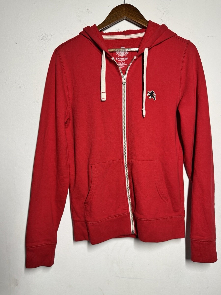 トップス THE RED THERED S w zip hoodie long Soft & Cozy 100% Cotton Fleece Zip Hoodie with Inner Pockets