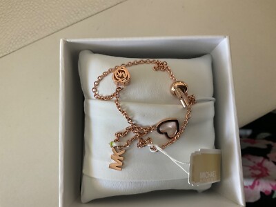 Michael Kors Pink Gold Bracelet MK Michael Kors Charm Bracelet - Main Image