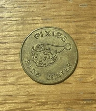 Pixies Ride Center Token St Louis, MO PIECES OF EIGHT GOOD ANY TIMES RIDES ONLY