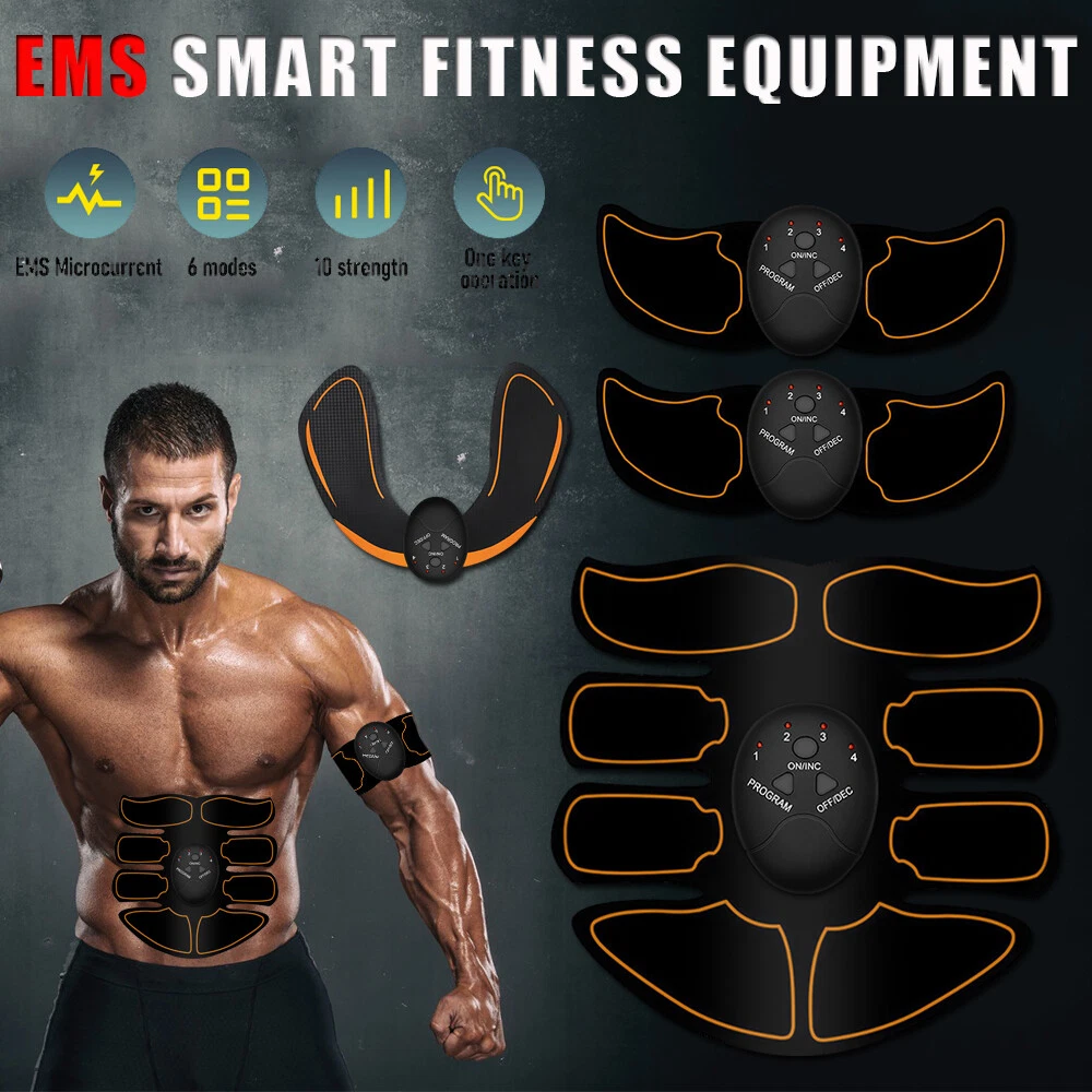 NEW Battery Abdominal Muscle Stimulator EMS WEIGHT LOSS Abdominal Trainer  Abs US