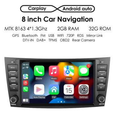 For Mercedes-Benz E-W211 CLS350 CLK Android 12 GPS Car Stereo