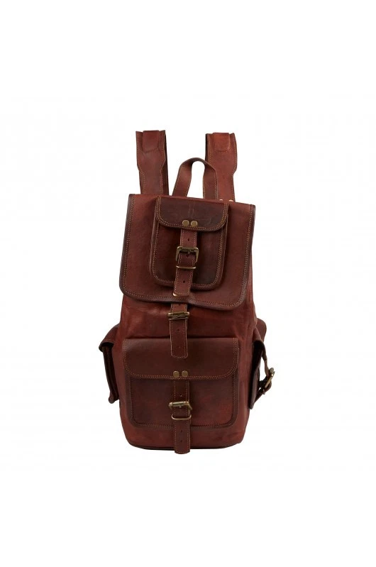 Bag Backpack Leather Laptop Mens Travel School Rucksack Satchel Vintage Shoulder