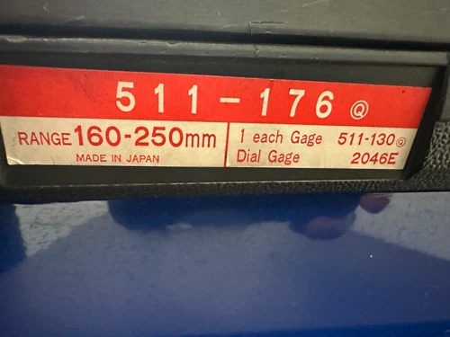 Mitutoyo Dial Bore Gage 160-250 MM Range         New Never Used 511-176 Series
