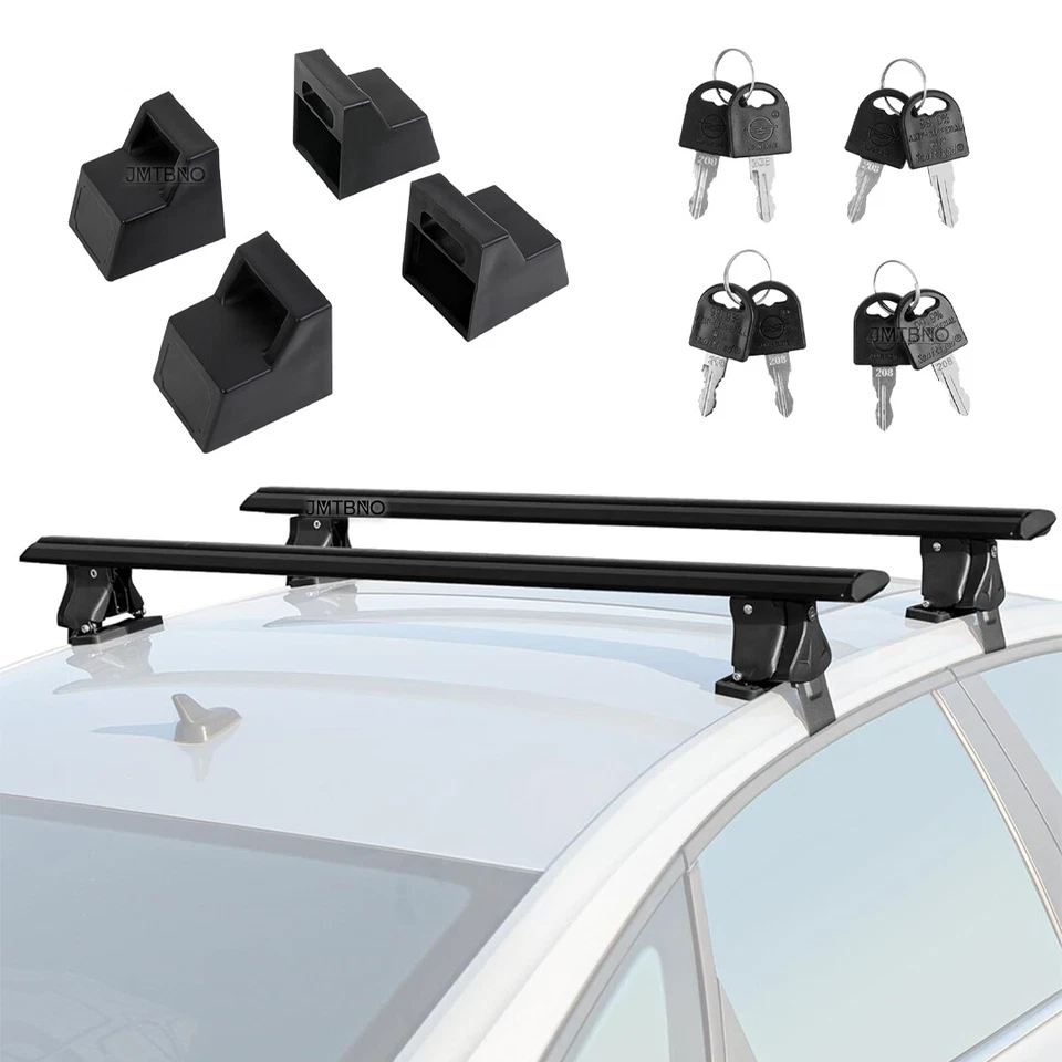 54" Roof Rack Cross Bar Luggage Cargo w/ Lock For Chevy Silverado 1500 2500 3500 - Image 3 of 4
