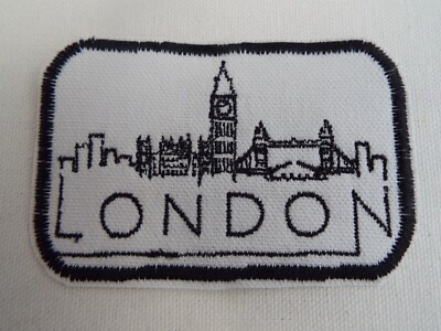 London England City Skyline Embroidery Iron-on Patch.