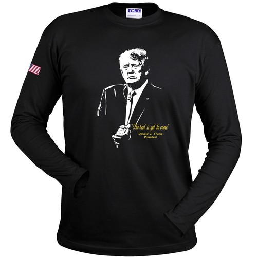 T-shirt Donald Trump - maglietta presidente trump - felpa - felpa con cappuccio - Foto 2 di 12