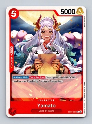 TCG One Piece Karte Yamato EB01-007 Extra Booster: Memorial Collection Common