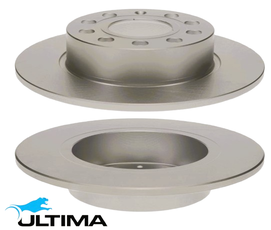ULTIMA REAR SOLID DISC BRAKE ROTOR SET FOR VOLKSWAGEN BMM BKD BMN AXW 2.0L I4