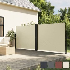 Seitenmarkise Ausziehbar Doppel Sichtschutz Sonnenschutz Markise Wandmarkise Neu