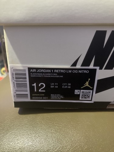 nike air jordan 1 low nigel sylvester better with time size 12 - Picture 2 of 12