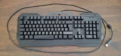 Gaming Tastatur Trust GXT schwarz - Top Zustand & gereinigt