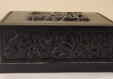 Boma Black Box Haida Design British Columbia, Canada Trinket Box Approx 6 X 6