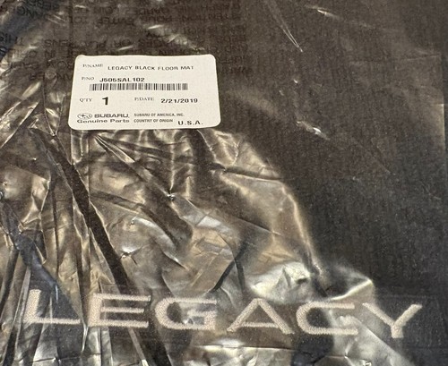Tappetini moquette nuovi 2015-2019 Subaru Legacy anteriori e posteriori neri OEM J505SAL102 - Foto 2 di 5
