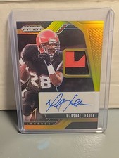 2025 Prizm Draft Picks 08/10 Marshall Faulk GOLD AUTO LEGENDS PATCH 🔥 SDSU