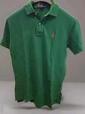Polo by Ralph Lauren Collared Polo Shirt Green - Mens Size Small