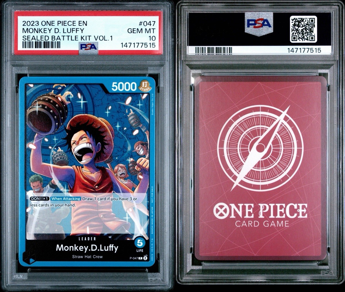 Monkey.D.Luffy (047) (Sealed Battle Kit Vol. 1) P-047 One Piece
