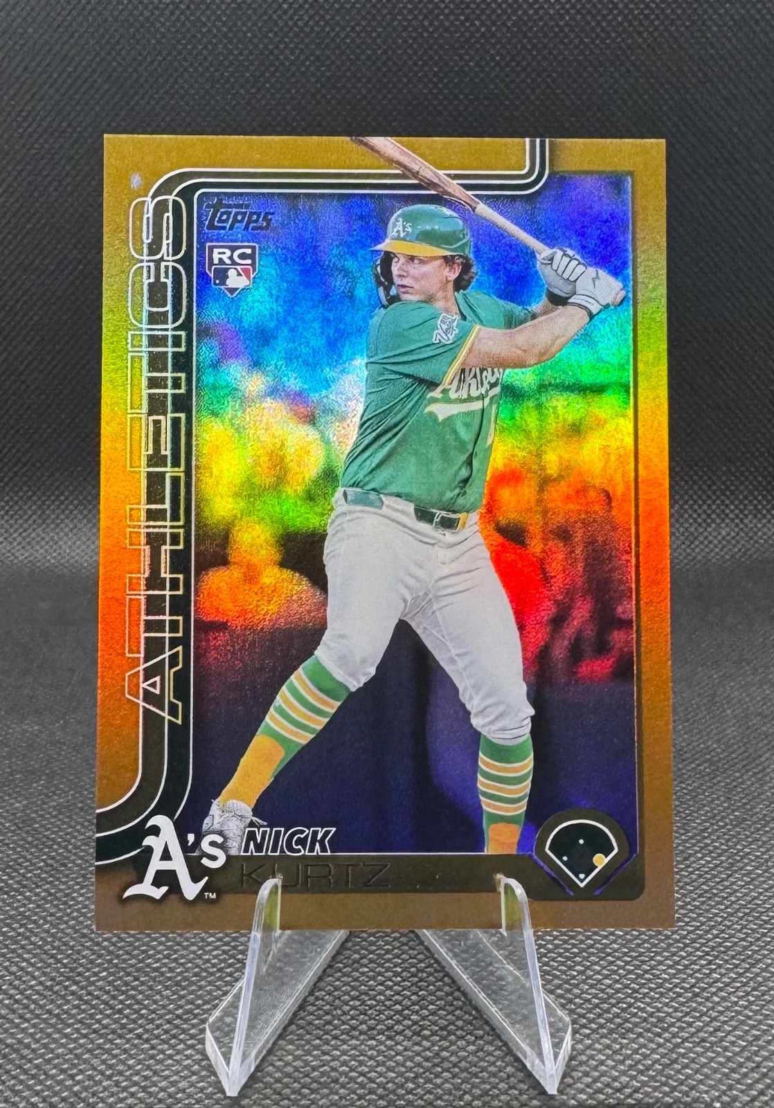2025 Topps Update Series - Nick Kurtz #US201 Gold Rainbow Foil /50 (RC)