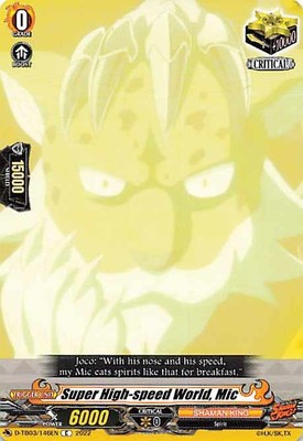 Vanguard TCG Karte D-TB03/146EN C Super High-Speed World, Mikrofon SHAMAN KING