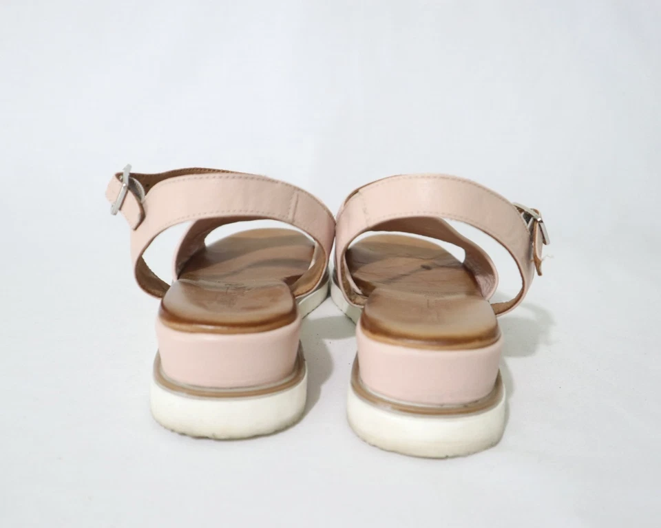 Made in Turkey Easy Steps Size 7.5 Womens Leather OpenToe Platform Sandal-24.5cm - image 4 of 4