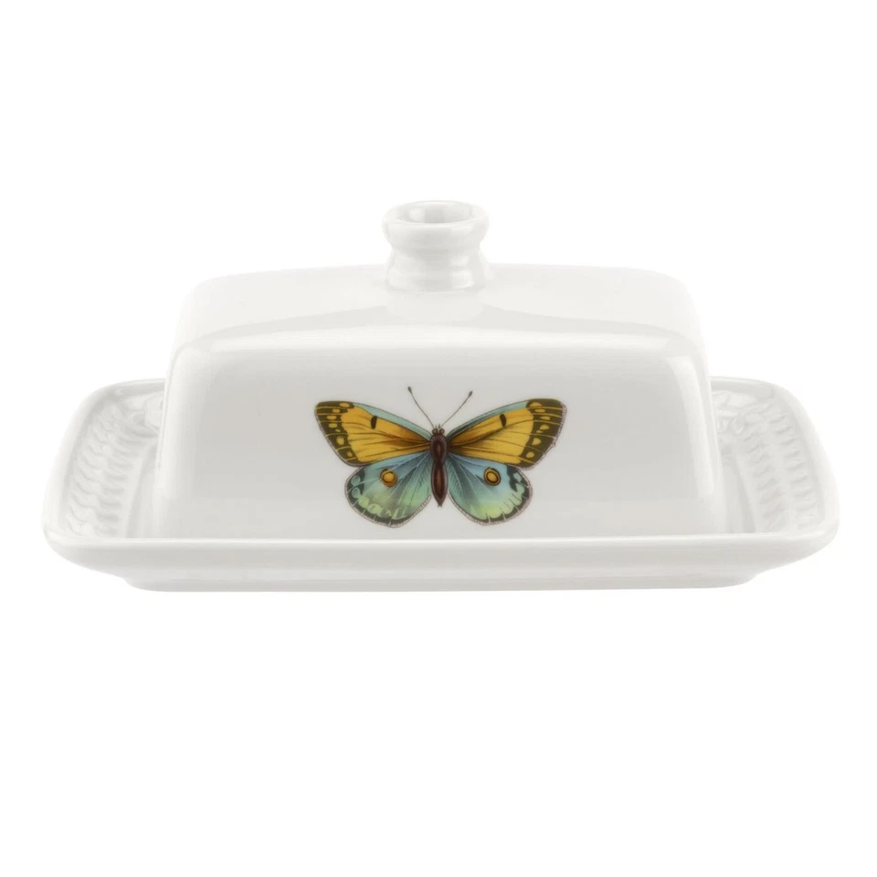 Portmeirion Botanic Garden Harmony Covered Butter Dish, 7.5 Inch-Dishwasher Safe - Image 3 of 4