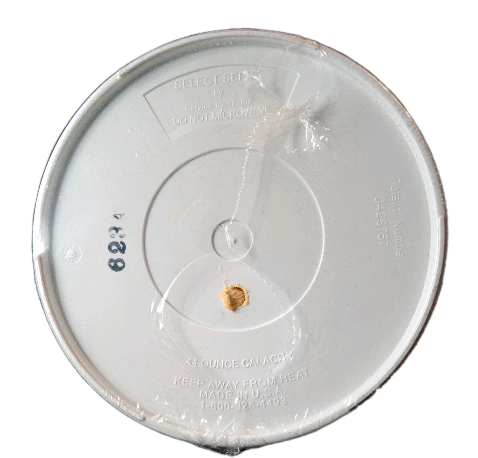 Select Serve Insulated White Coffee Carafe Server 44oz Pitcher Push Button Lid