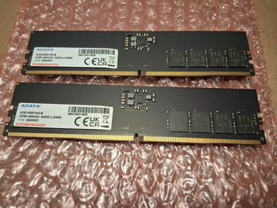 ADATA DDR5 kit 32 GB: 2 x 16 GB DIMM 288-pin 4800 MHz