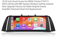 10.25 inch Touchscreen Wireless CarPlay Android Auto for BMW 5 Series 2013 -2016