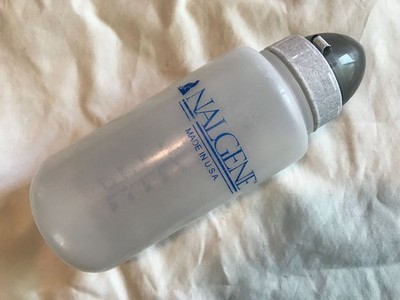 Nalgene RARE squishy #4 plastic bottle 32oz w/ nozzle, cover ONLY ONE I'VE SEEN!