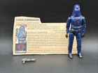 Vintage 1984 GI JOE Complete COBRA COMMANDER Code Name ENEMY LEADER w FILE CARD