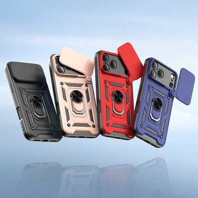 Heavy-duty Shockproof Protective Case iPhone 17 Air Pro Max/16Pro Magnetic stand