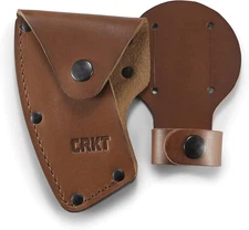 CRKT Freyr Axe Sheath Full Grained Leather Multiple Snaps Belt Loop Hand Crafted