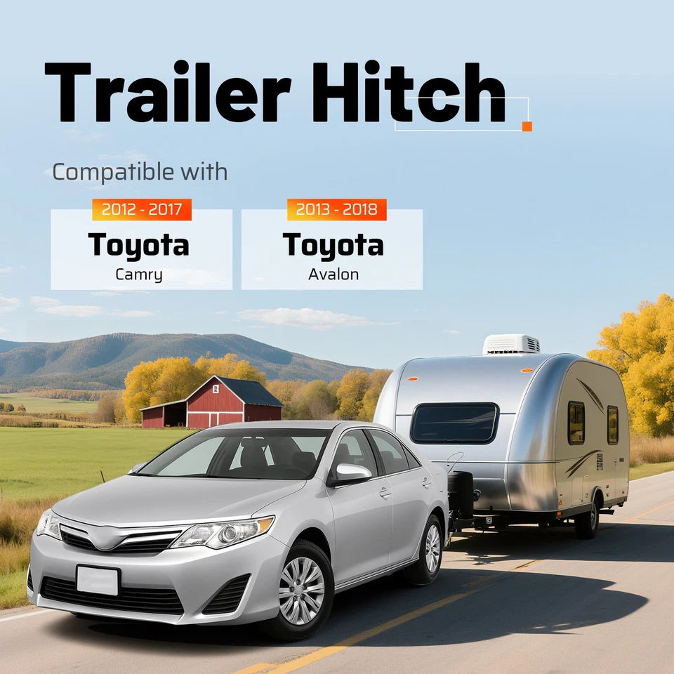 Class 2 Trailer Hitch 1.25" Tow Receiver For Toyota Camry 2012-17 Avalon 2013-18 Foto 2 de 4