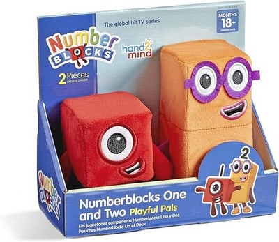 Numberblocks One & Two Playful Pals, Plush Figure Toys, Numbers for Toddlers, Pr