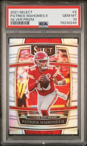 2021 Panini Select Patrick Mahomes II #2 Silver Prizm PSA 10