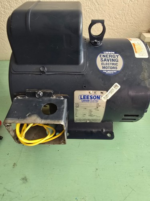 #ad #ad 208V 1 PHASE LEESON COMPRESSOR DUTY ELECTRIC MOTOR 5HP 184T FRAME 1750 RPM $350.00