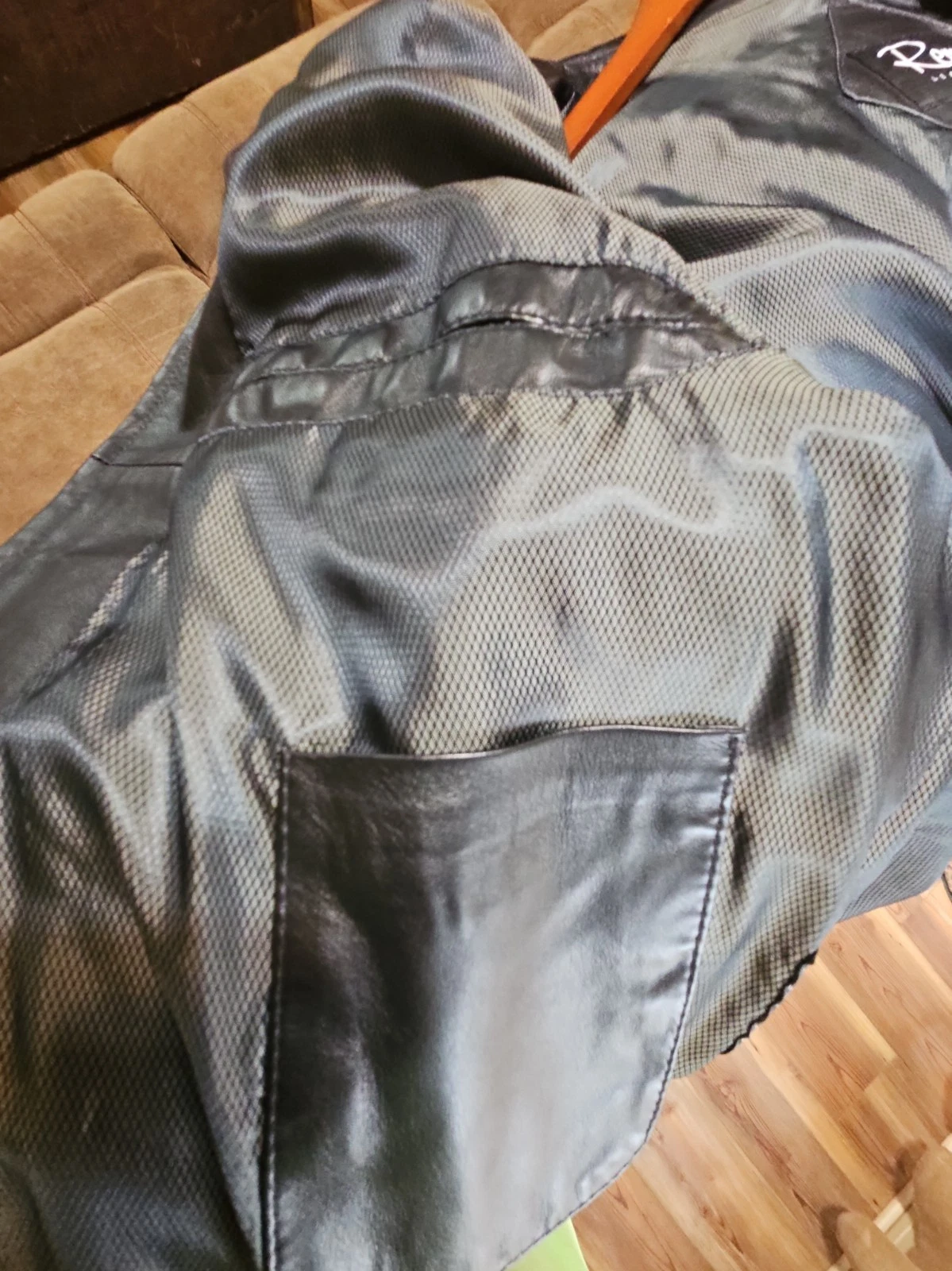 New With Tag Remy Lambskin Black Leather Jacket Mens Sz 48 BUTTER SOFT! VeryNice - product detail image 14