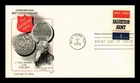 US COVER SALVATION ARMY 100TH ANNIVERSARY FDC SCOTT 1267 FLEETWOOD CACHET
