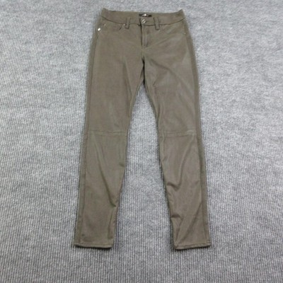 7 For All Mankind Pants Womens 28 Brown Jegging Skinny Flat Front Stretch 28x29*